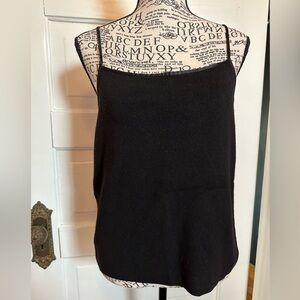 🖤EUC Vintage Cashmere Blend Black Banana Republic cami sweater, size Large